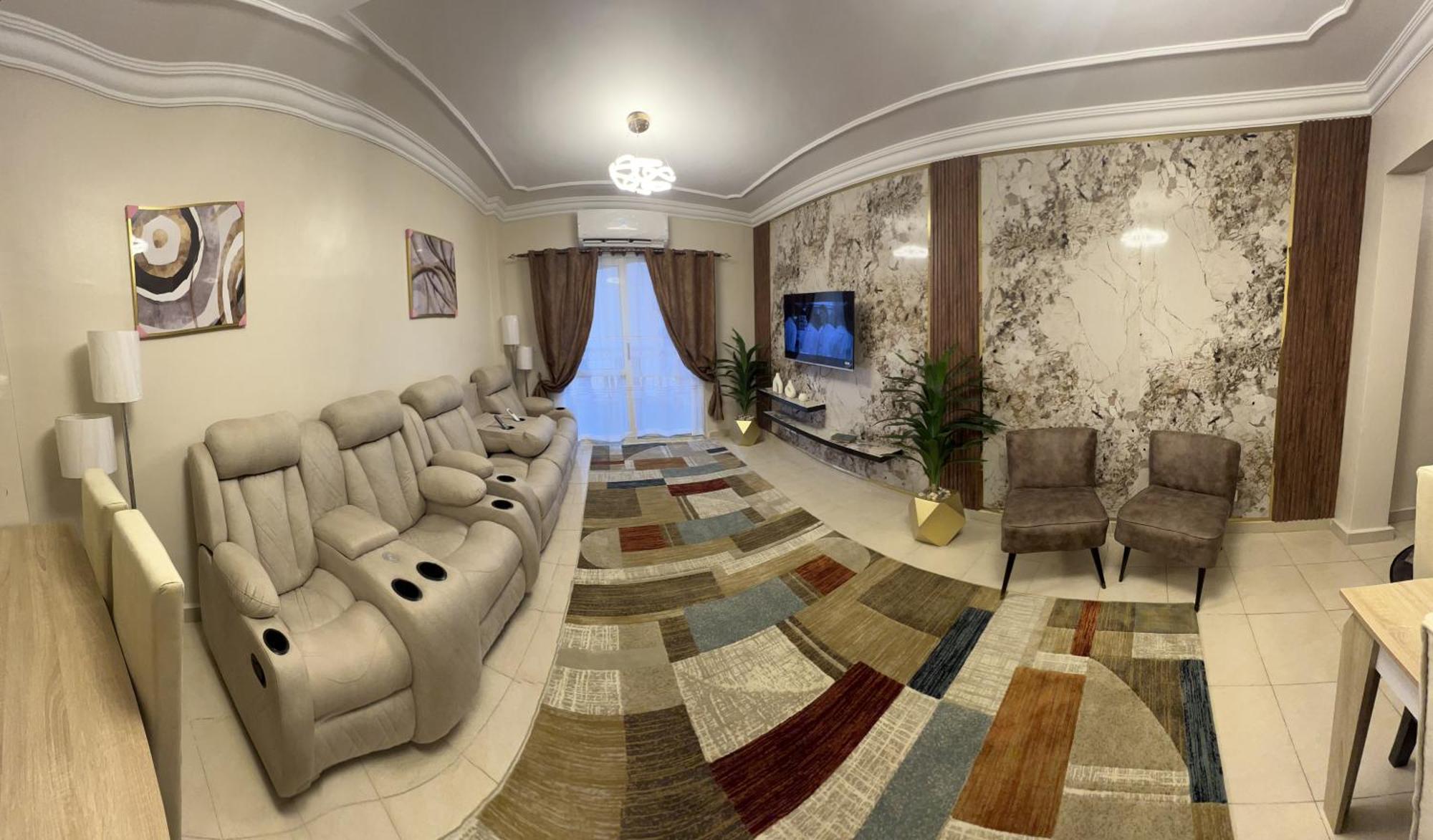 Luxurious Vip Apartment In Madinaty Furnished With High End Hotel Furniture Eksteriør bilde
